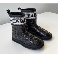 Unique Grade Dior Oblique Snow Ankle Boots Black 121814