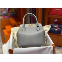 Top Quality Hermes Toolbox Togo Bag Original Leather 3259 Gray