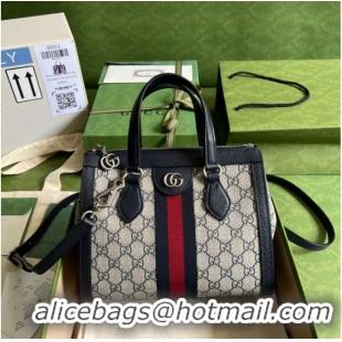 Shop Famous Brand Gucci Ophidia small GG tote bag 547551 Blue