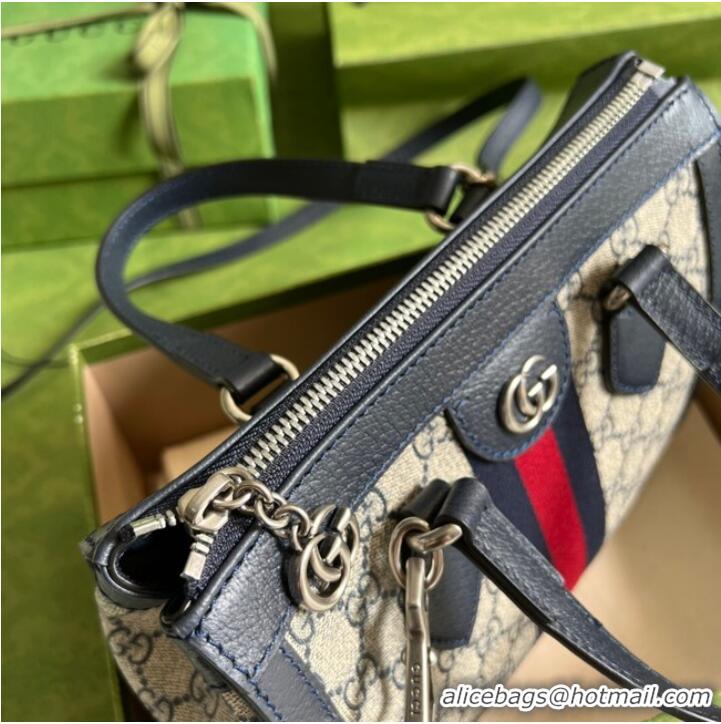 Shop Famous Brand Gucci Ophidia small GG tote bag 547551 Blue