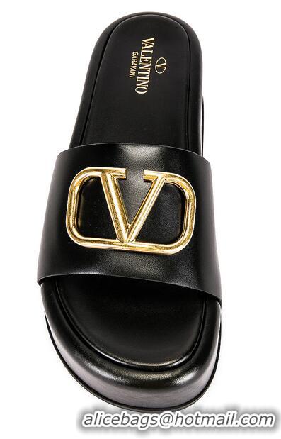 Most Popular Valentino Garavani Vlogo Signature Slides V8410 Black