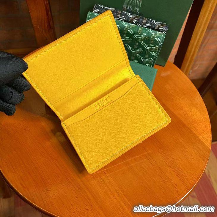 Buy Discount Goyard New Card Case 020092 Yellow