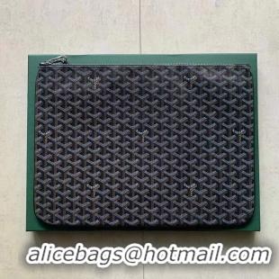 Low Cost Goyard Original Senat Pouch iPad Bag Large L020115 Black