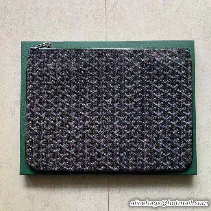 Low Cost Goyard Original Senat Pouch iPad Bag Large L020115 Black