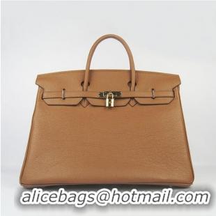 Hermes Birkin 40CM Togo Handbag Light Coffee 6099 Gold