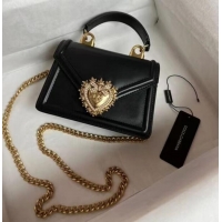Low Cost Dolce & Gabbana Origianl Leather Shoulder Bag 4011 black