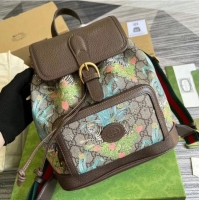 Buy Classic Gucci Backpack with Interlocking G 674147 Brown&green