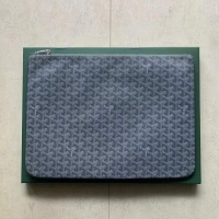 Hot Sell Goyard Original Senat Pouch iPad Bag Large L020115 Dark Grey