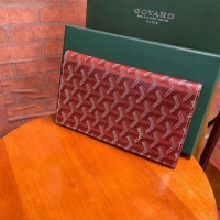 Famous Brand Goyard Original Passport Wallet 020108 Red