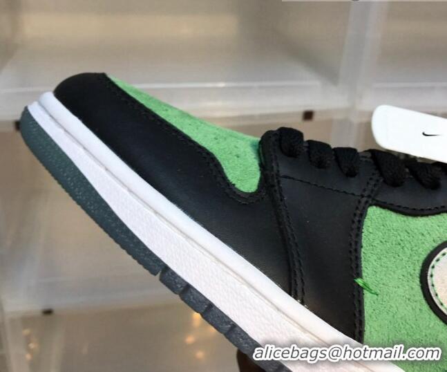 Grade Quality Nike Air Jordan AJ1 High-top Sneakers Green/Black 112385