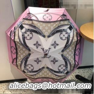 Top Grade Louis Vuitton Monogram Bloom Umbrella LV1023 Pink 2022