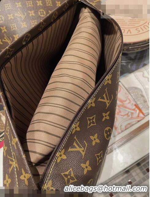 Good Product Louis Vuitton Monogram Soft Leather Pillow 40x40cm LV0763 Brown 2021