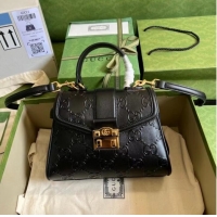 Unique Discount Gucci Small GG top handle bag 675791 black