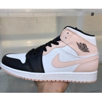 Hot Style Nike Air Jordan AJ1 Mid-top Sneakers Pink/Black 112377
