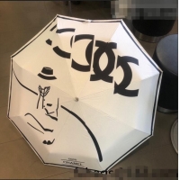 Top Quality Chanel CC Umbrella 040105 White 2022