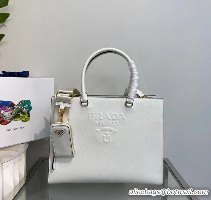 Buy Cheapest Prada Kristen Saffiano bag 1BD355 White