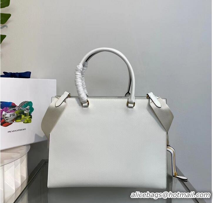Buy Cheapest Prada Kristen Saffiano bag 1BD355 White