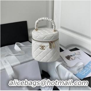 Good Product Chanel lambskin top handle bag AP2730 white