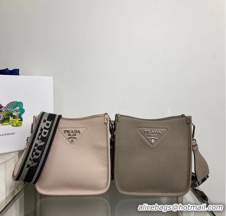 Unique Discount Prada Leather mini shoulder bag 1BH191 pink