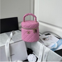 New Fashion Chanel lambskin top handle bag AP2730 pink