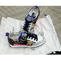 Good Quality Golden Goose GGDB Leopard Print Yeah Sneakers Brown 052104