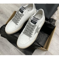 Fashion Golden Goose GGDB Leather Ball Star Sneakers White/Silver 052123