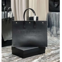Buy Discount Yves Saint Laurent Calf leather shopping bag Y677481 black