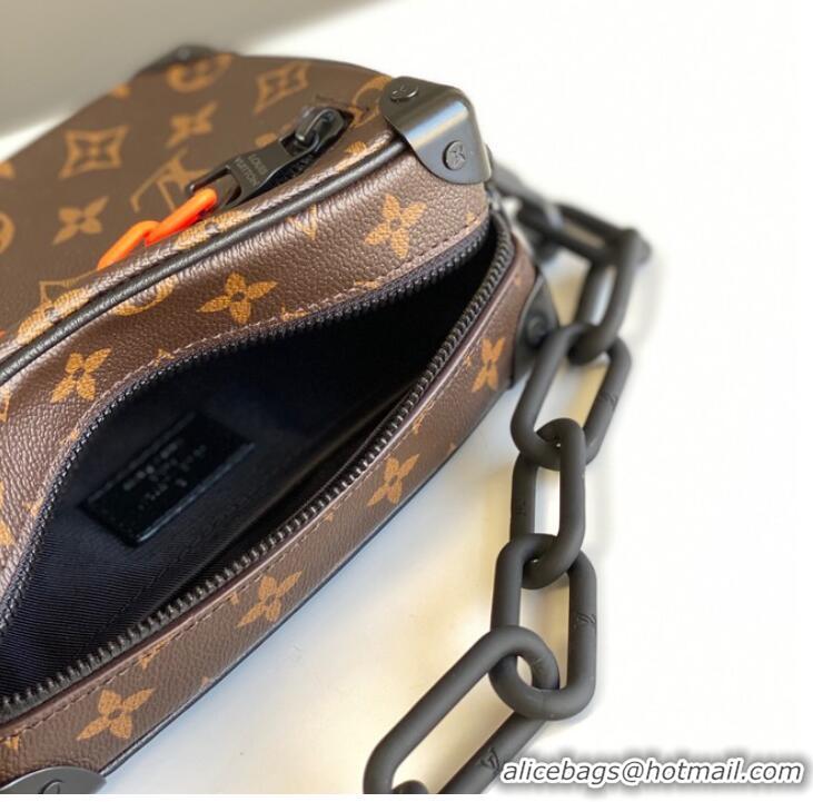 Classic Louis Vuitton Original Monogram Canvas Zipper Clutch bag M68906 black&brown