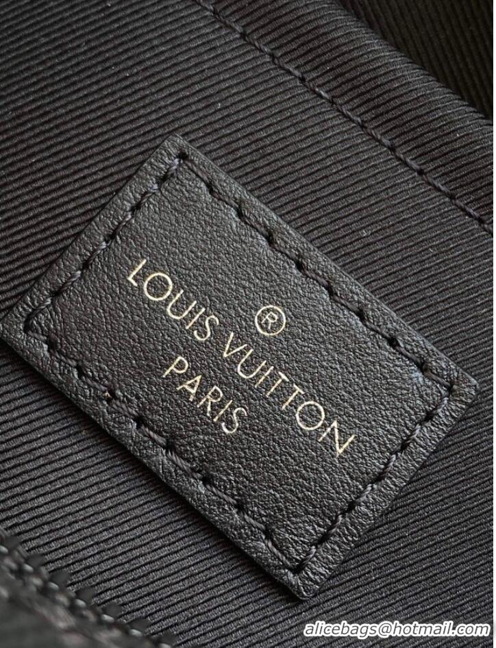 Cheapest Louis Vuitton Original Monogram Canvas Zipper Clutch bag M68906 black