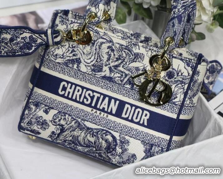 Top Grade Dior MEDIUM LADY D-LITE BAG Embroidered M0565-17