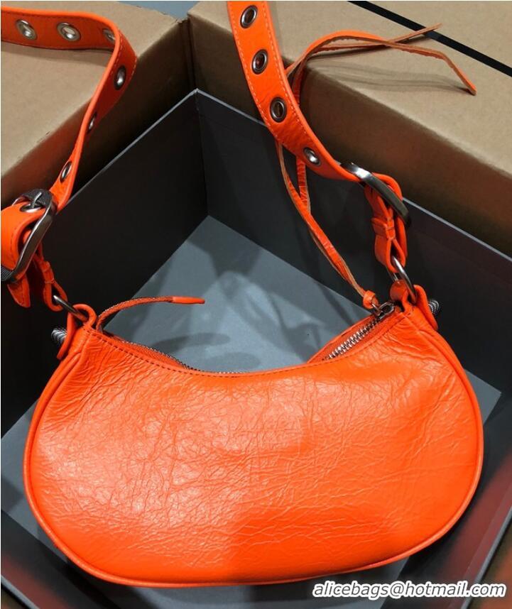 Promotional Balenciaga WOMENS LE CAGOLE MEDIUM SHOULDER BAG IN 27541 orange