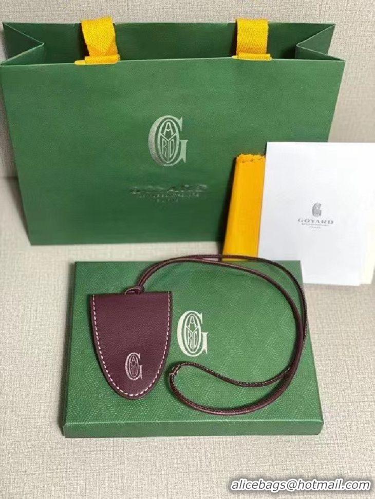 Well Crafted Goyard Croc Universel Magnetic Bag/Fastening Bag Charm GY1407 Burgundy
