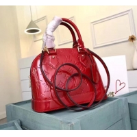 Top Grade Louis Vuitton Monogram Vernis Alma BB M91606 Red