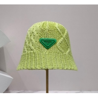 Good Taste Prada Knit Bucket Hat PA2428 Green 2022