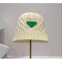 Affordable Price Prada Knit Bucket Hat PA2428 White 2022