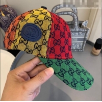 Reasonable Price Gucci GG Multicolor Canvas Baseball Hat G1706 Multicolor 2021