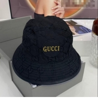 Top Design Gucci Off The Grid GG Canvas Bucket Hat G92990 Black/Yellow 2021