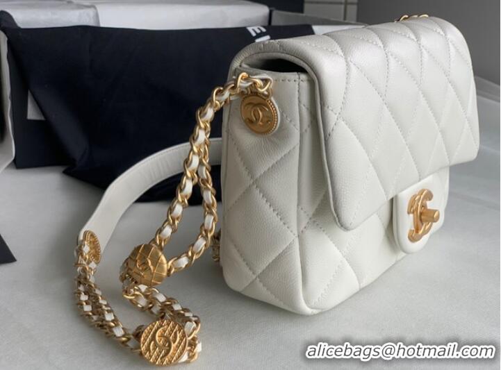 Super Quality Chanel SMALL FLAP BAG AS3369 white