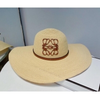 Most Popular Loewe Straw Wide Brim Bucket Hat 0310123 Beige 2022