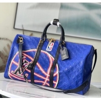 Affordable Price Louis Vuitton KEEPALL BANDOULIERE 55 M21105 Blue