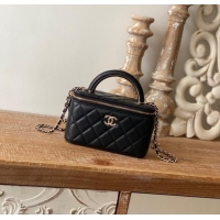 Good Taste Chanel mini Shoulder Bag Lambskin & Gold-Tone Metal 81208 black