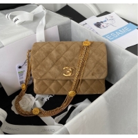 Super Quality Chanel MINI FLAP BAG AS3378 brown