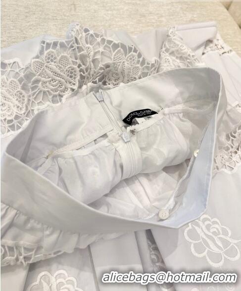 Top Quality Dolce & Gabbana Cotton Pants DGV61408 White 2022