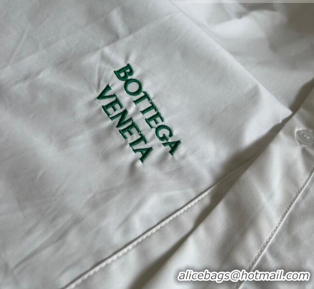 Famous Brand Bottega Veneta Cotton Shirt BVS52806 White 2022