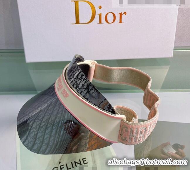 Buy Inexpensive Dior DiorClub V1U Oblique Visor Hat DH2452 Grey/Pink 2022