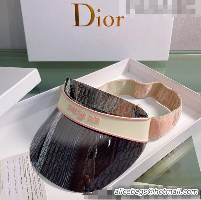 Buy Inexpensive Dior DiorClub V1U Oblique Visor Hat DH2452 Grey/Pink 2022
