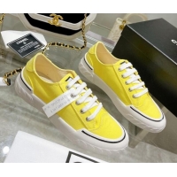 Best Price Chanel Canvas Sneakers Yellow 071840