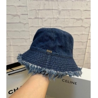 Buy Inexpensive Dior Denim Fringe Bucket Hat CD0160 Blue 2022