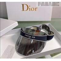 Classic Practical Dior DiorClub V1U Oblique Visor Hat DH2452 Grey/Blue 2022