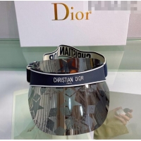 Famous Brand Dior DiorClub V1U Oblique Visor Hat DH2453 Grey/Blue 2022